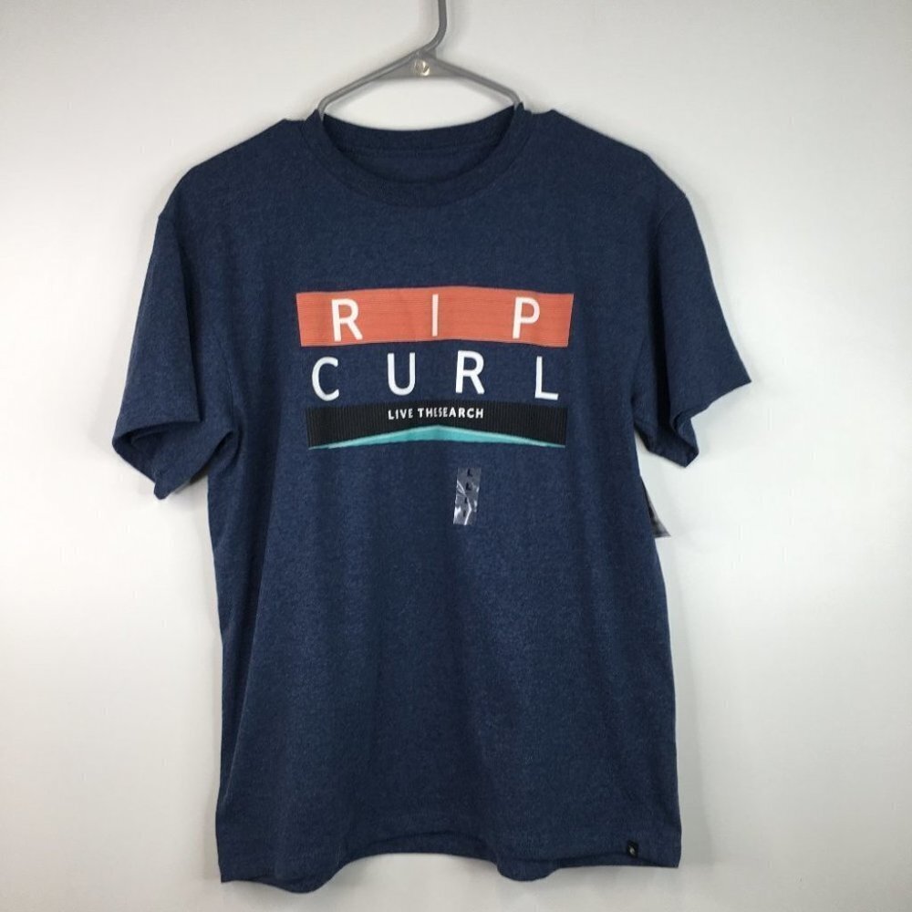 Rip Curl Live the Search Boys T-Shirt Size L. NWT